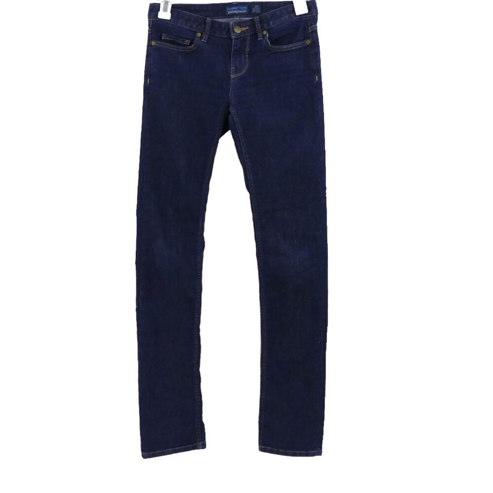 Patagonia Straight Leg Jeans Womens Size 25 Dark Wash Denim